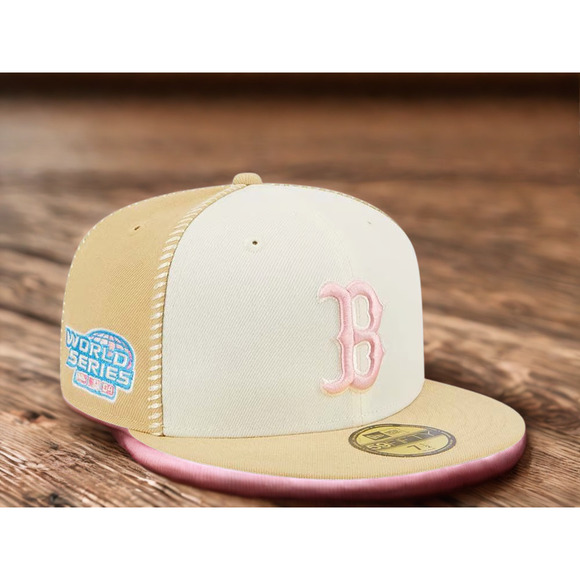 Boston Red Sox New Era MLB 2004 WS Gold Stitch 59FIFTY Fitted Hat 7 7/8 NWT - Picture 1 of 8